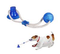 Qilmy Jouet à ventouse pour chien, corde interactive multifonction pour tirer, mâcher