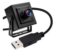 QILOVE Caméra USB sans distorsion avec boîtier en métal H.264 faible luminosité IMX323 Capteur 1080p Full HD 100 degrés pour Windows, Android, Linux et MacOS