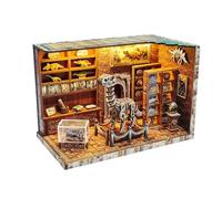 QiLumier Kit de modèle 3D du musée des Dinosaures - pour Construire des Maisons de poupées Miniatures - Décoration intérieure - Objets de Collection - Cadeaux d'anniversaire