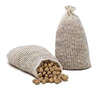 QILZO® Lot de 2 Filets de Cuisson pour la Cuisson des Pois Chiches, Coton, 1KG, Sac pour Légumineuses, Sac de Cuisine Réutilisable Adapté à Tout Type de Cuisson des Légumineuses, Pois Chiches