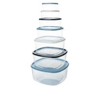 QILZO Lot de 7 récipients pour aliments 220 ml, 350 ml, 600 ml, 1200 ml, 2 000 ml, 2 700 ml, 3 600 ml, boîtes en plastique, sans BPA, compatibles avec micro-ondes, lave-vaisselle, congélateur