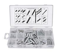 QIMEI-SHOP Assortiment de Ressorts de Compression et de Rallonge 20 Tailles Petits Ressorts en Acier Galvanisé Variés 200 Pièces