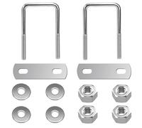 QIMEI-SHOP Boulons en U Carrés M6 U Boulon en Acier Inoxydable avec Écrou Plaques pour la Fixation de Tuyaux Largeur Intérieure 35 mm M6 35x70 mm