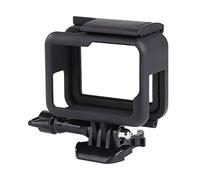 QIMEI-SHOP Cadre Boîtier Protection Compatible avec GoPro Hero7/(2018)/6/5 Coque Bordure avec Prise et vis Mobiles Amovibles Noir