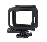 QIMEI-SHOP Cadre Boîtier Protection Frame Fixation Compatible avec GoPro Hero 9/10/11 Coque Bordure avec Prise et vis Mobiles Amovibles Noir