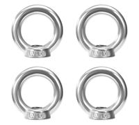 QIMEI-SHOP Écrou à Anneau M10 Écrou à Oeil en Acier Inoxydable 304 Écrous à œillet pour Accessoires de Levage 4 Pièces