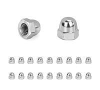 QIMEI-SHOP Écrou Borgne M4 Hexagonal Ecrou Borgne en Acier Inoxydable Écrous Borgne pour Vis Boulons Filetés Tiges Filetées Conforme à Norme DIN 1587 20 Pièces