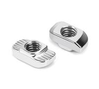 QIMEI-SHOP Écrous à T M6 Écrous à Tête Marteau en Acier au Carbone Écrous pour Rainure en T 8mm pour Série 3030 Profilé en Aluminium 40 Pièces