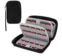 QIMEI-SHOP Étui de Rangement pour Cartes de Jeux pour Nintendo Switch Boite pour Carte de Jeux Anti-Rayures avec 80 emplacements pour Carte de Jeu 20 x 12,5 x 5,5 cm
