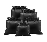 QIMEI-SHOP Sacs Étanches 1,5L 2,5L 3L 3,5L 5L Sac de Rangement Imperméables Ultraléger pour Kayak Rafting Camping Randonnée Voyages Activités de Plein Air Noir 5 Pièces
