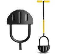 QIMMU Coupe Bordure Manuel,Dresse Bordure 106cm,Coupe-Bordure Demi-Lune,avec Poignée en T,Outil de Bordure de Pelouse Manuel,pour Bordures de Pelouse,Joints de Séparation Et Bordures De Trottoir