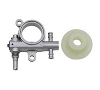 qimoi 1 Ensemble 2500/3800 PièCes de Rechange de TronçOnneuse Pompe à de TronçOnneuse avec Pignon D'EntraîNement à Vis Sans Fin Adapté pour Scie à ChaîNe 25CC / 38CC