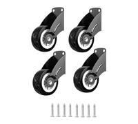 qimoi 4-Pack 2" Roulettes de Portail Roulettes de Support de Bas de Porte Roulettes de Réparation de Meubles