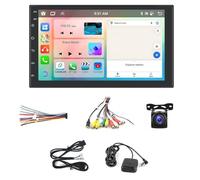 qimoi Autoradio Android 13 2Din avec Carplay sans Android Auto 4G+64G 7 Pouces 2 Din Stéréo de Voiture Double Din Stéréo de Voiture Tactile avec Caméra de Recul AHD