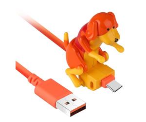 qimoi Chiging Chien USB-C Câble de Chargement Drôle de Chargeur Roman de Téléphone Accessoire et de Stress Relief Jouet