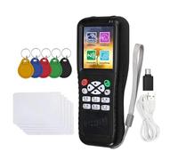qimoi Lecteur-Graveur de Cartes Intelligentes RFID NFC X100 + 5 Cartes/Clés XUID RFID Duplicator ID IC Card Programmer Encrypted Key Copier
