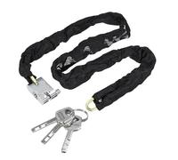 Qimopi Antivol Chaîne Antivol Robuste pour Vélo Moto Scooter Acier Trempé avec Manchon Tissu (120cm/47.2in)