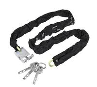 Qimopi Antivol Chaîne Antivol Robuste pour Vélo Moto Scooter Acier Trempé avec Manchon Tissu (180cm/70.9in)