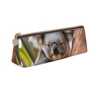 QIN&ZHENG Hugging Tree Koala Pochette triangulaire en cuir avec 1 imprimé tendance et léger Organiseur compact à imprimé complet, blanc, taille unique, élégant, Blanc, One Size, Élégant