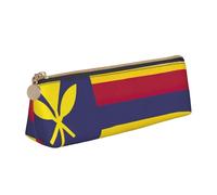 QIN&ZHENG Petite pochette triangulaire en cuir avec imprimé drapeau du royaume d'Hawaï légère et compacte, blanc, taille unique, élégante, Blanc, One Size, Élégant