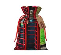 QIN&ZHENG Sac cadeau personnalisé avec cordon de serrage pour femme Motif cabine téléphonique britannique
