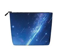 QIN&ZHENG Splendid Grande trousse de maquillage fantaisie avec fermeture éclair pour femme, légère, noir, taille unique, Noir/blanc, One Size