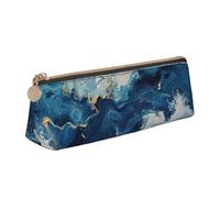 QIN&ZHENG WITHIN THE TIDES Pochette triangulaire en cuir avec imprimé tendance et léger, organiseur compact à imprimé complet, blanc, taille unique, élégant, Blanc, One Size, Élégant