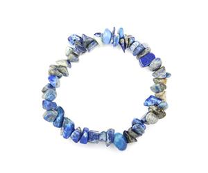 QINC Bracelets de 7 Chakras en Pierres Naturelles Bracelet de Cristal de guérison Reiki Oeil de Tigre Lapis Lazuli Gravel Beads Cadeaux pour Femmes Bangle