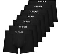 QINCAO Boxers Homme Lot de 7 en Coton, Coffret Cadeau, Extra Doux