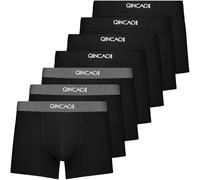 QINCAO Boxers Homme Lot de 7 en Coton, Coffret Cadeau, Extra Doux