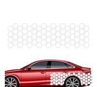 Qincu-ca Autocollants en nid d'abeille pour voiture - Autocollant imperméable pour carrosserie de voiture - 180 x 55 cm - Autocollant pour voitures, SUV, camions, véhicules tout-terrain