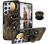 Qindaiwen Conçue pour Samsung Galaxy S22 Ultra avec support extensible au doigt, coque de téléphone en silicone TPU souple antichoc pour Samsung S22 Ultra, All Things Grow