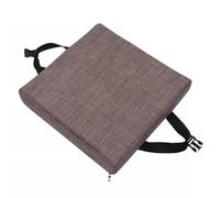 qing yun Coussin antidérapant carré épais pour chaise de salle à manger, tabouret, jardin, intérieur et extérieur (30 x 30 x 5 cm, café)