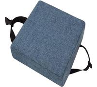 qing yun Coussin antidérapant carré épais pour chaise de salle à manger, tabouret, jardin, intérieur et extérieur (30 x 30 x 5 cm, bleu marine)