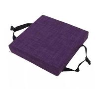 qing yun Coussin de chaise antidérapant, carré épais et antidérapant pour tabouret, jardin, intérieur et extérieur (25 x 25 x 5 cm, violet foncé)