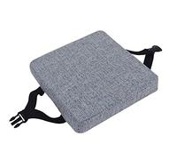 qing yun Coussin de chaise carré épais 5/8 cm, antidérapant pour chaise, tabouret, jardin, intérieur et extérieur (30 x 30 x 5 cm, gris bleu)