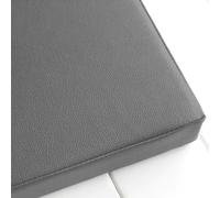 qing yun Coussin de Chaise imperméable,Coussin de siège de Chaise de Jardin en Cuir PU Coussin de siège épais pour la Maison, la Salle à Manger et Le Bureau (45 * 45 * 5cm,Gris A)