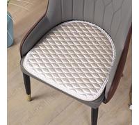 qing yun Coussin de siège de Chaise antidérapant en Forme de U, Coussin de siège de Chaise de Cuisine Respirant pour l'intérieur, l'extérieur, la Maison et Le Jardin (47x47cm,Blanc cassé)