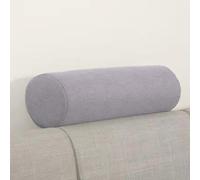 qing yun Coussin rond pour accoudoir de canapé, coussin de soutien de la tête et du cou, coussin de couchage cylindrique pour le dos, la tête, le cou, les lombaires, yoga (10 x 40 cm, gris)