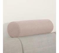 qing yun Coussin rond pour accoudoir de canapé, coussin de soutien de la tête et du cou, coussin de couchage cylindrique pour le dos, la tête, le cou, les lombaires, yoga (15 x 50 cm, beige)