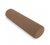 qing yun Coussin rond pour traversin de lit, rallonge de matelas, coussin long (10 x 10 x 80 cm, marron)