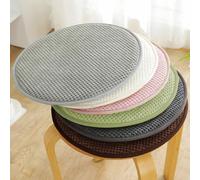 qing yun Lot de 2 Petits Coussins de Tabouret Ronds antidérapants,Coussin de siège Rond pour Tabouret Haut de Salle à Manger Coussin de Tabouret de Bar Coussin de siège (30 * 30cm,Vert)