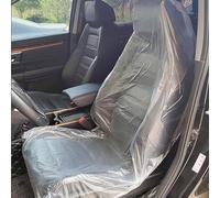 qing yun Lot de 50 housses de siège de voiture en plastique transparent épais et résistant à la poussière (lot de 50 pièces)