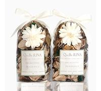 Qingbei Rina Pot Pourri parfumé Decoration,2 sachets Fleurs séchées pour Parfum Maison et Centre de Table(arome de Vanille Frais),Pot-pourri Naturel,90g diffuseur Parfum Maison Centre de Table Mariage
