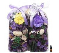 Qingbei Rina Pot Pourri parfumé Decoration, Lavande Fleurs séchées pour Parfum Maison et Centre de Table,Pot-pourri Halloween Naturel, 240g diffuseur Parfum Maison de Table Mariage