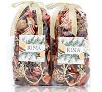 Qingbei Rina Sachets de Pot-pourri dorés parfumés au thé - Fleur séchée - Sachet de pétales de Parfum d'intérieur - Décoration de Vase - 238,1 g (doré et Rouge)