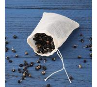 QINGCHU Lot de 20 sachets de thé vides en papier jetables avec cordon de serrage - 6 x 8 cm/8 x 10 cm/10 x 15 cm - Avec filtre à cordon pour herbes et soupe à thé en vrac