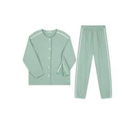 QINGDONGDZA Blouse d'allaitement Facile à Enfiler et à Retirer, Manche d'insertion pour PICC, Automne-Hiver, pour Personne âgée, Patient fracturé, paralysé ou alité,Emerald Blue,XL