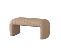 QINGGANG-0224 Chaise Longue Banc de Bout lit Tabouret à Langer for entrée très étroit for vestiaire canapé(Khaki,Moyen)