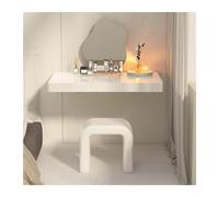 QINGGANG-0224 Coiffeuse Coiffeuse Murale Moderne, Table de Maquillage, Coiffeuse Suspendue Simple for Chambre à Coucher, Gain de Place, Beige Table de Maquillage avec Miroir(100 * 60 * 7cm)